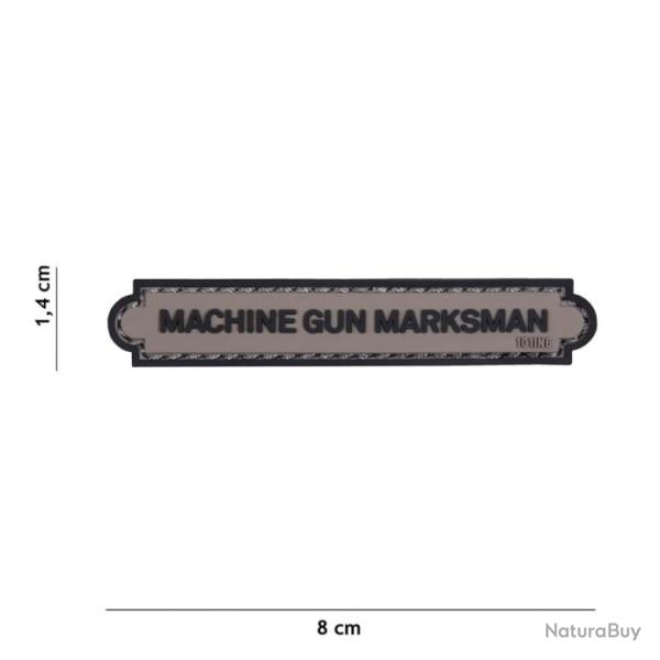 Patch 3D PVC Machine gun marksman avec velcro | 101 Inc (0001 5336)