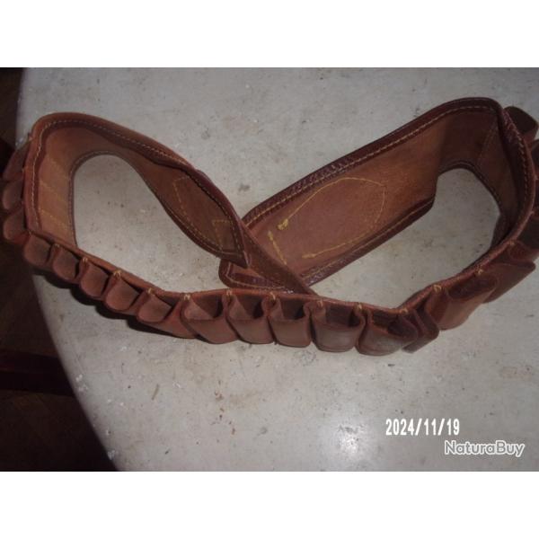ceinture cartouchieres 20 cartouches cal 12
