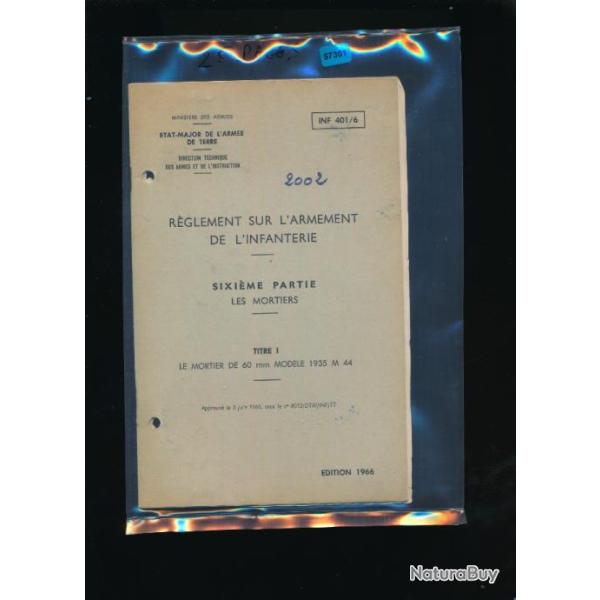 Manuel instruction  MANUEL MORTIER DE 60mm Mle 1935 M 44