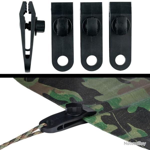 Clips avec oeillets Fosco pour tarp et b�che