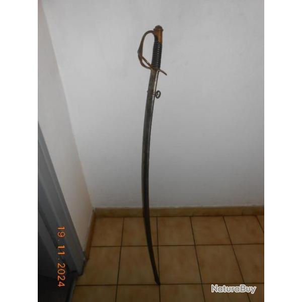 SABRE de troupe    CAVALERIE m.1822 avec son fourreau