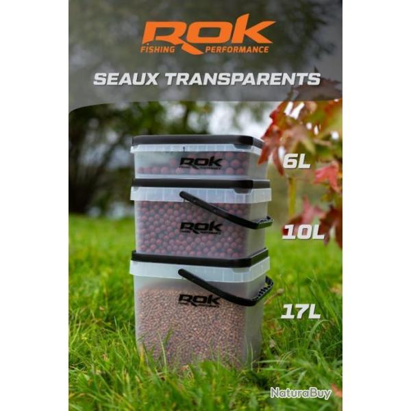 Pack de 3 Seaux transparent ROK