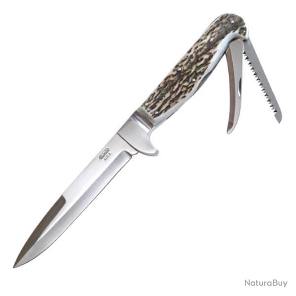 M370NP3 Couteau fixe de chasse Mikov bois de cerf