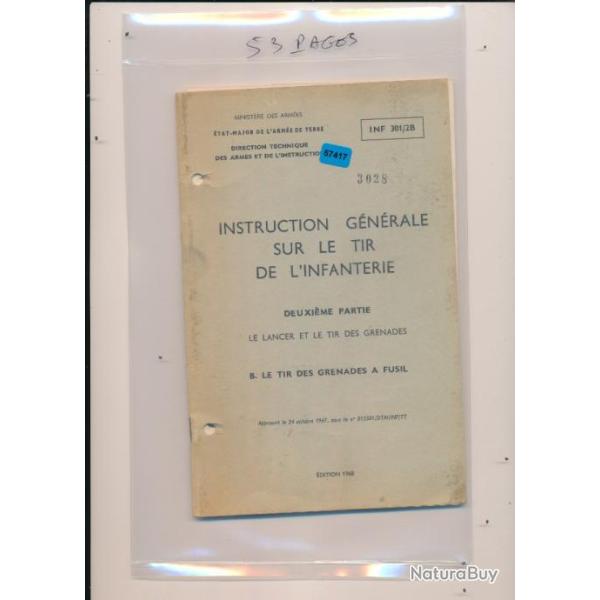 Manuel instruction NOTICE LE TIR  DES GRENADES A FUSIL