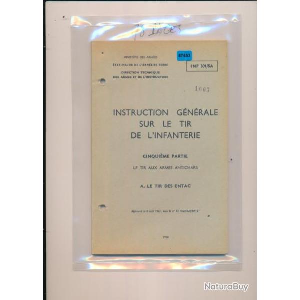 Manuel instruction NOTICE LE  TIR DU Missile ANTICHAR ENTAC