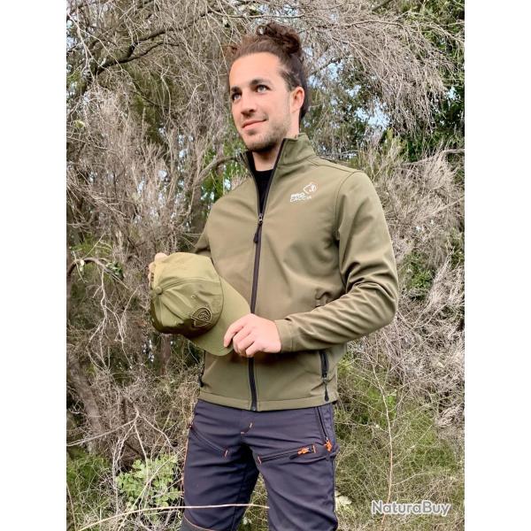 Veste d�perlante Kaki Logo PRO CACCIA