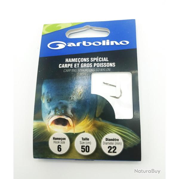 Hame�ons Sp�cial Carpe et Gros Poissons 6 / D 0.22mm
