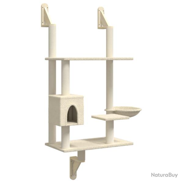Arbre � chat meuble tour grimper jouet grattage grattoir escalade plateforme mural avec griffoir 15