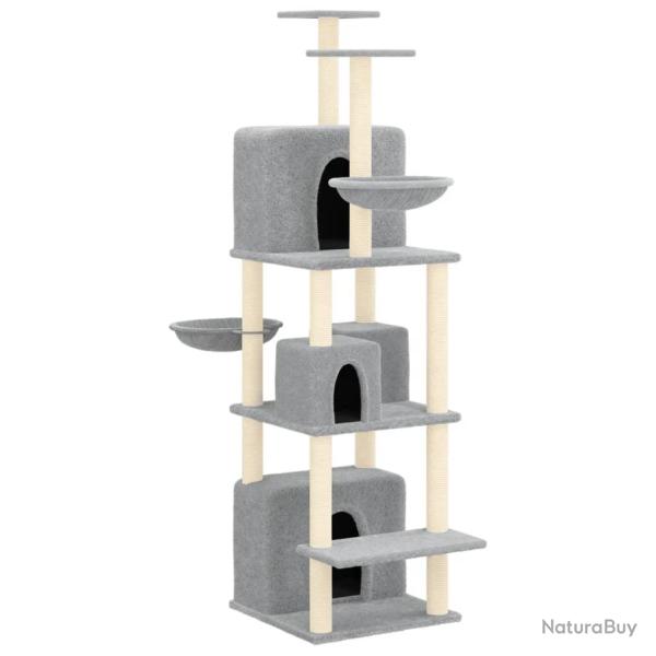 Arbre � chat meuble tour grimper jouet grattage grattoir escalade plateforme avec griffoirs en sisa