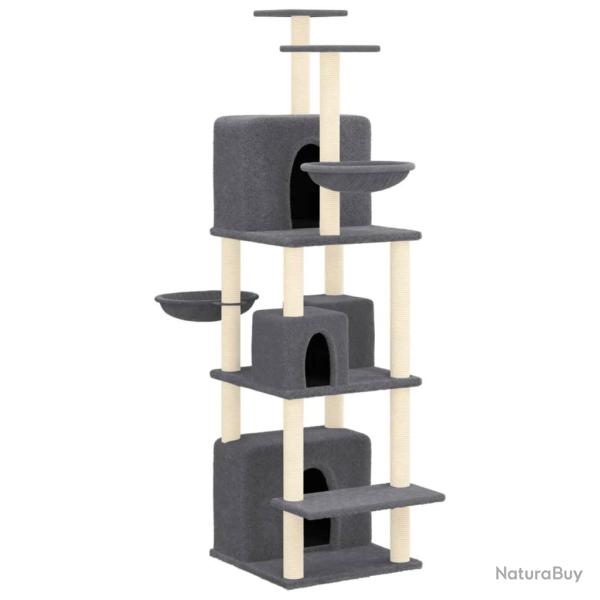 Arbre � chat meuble tour grimper jouet grattage grattoir escalade plateforme avec griffoirs en sisa