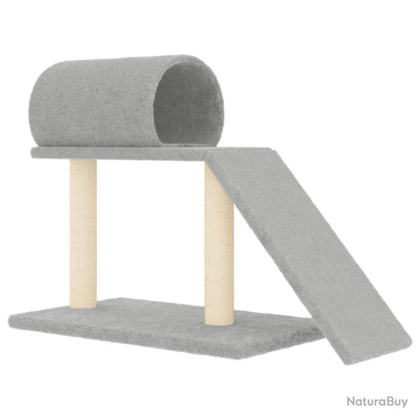 Arbres � chat avec tunnel et �chelle clair 55,5 cm gris 02_0022799
