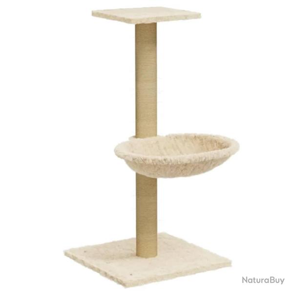 Arbre � chat meuble tour grimper jouet grattage grattoir escalade plateforme avec griffoir en sisal