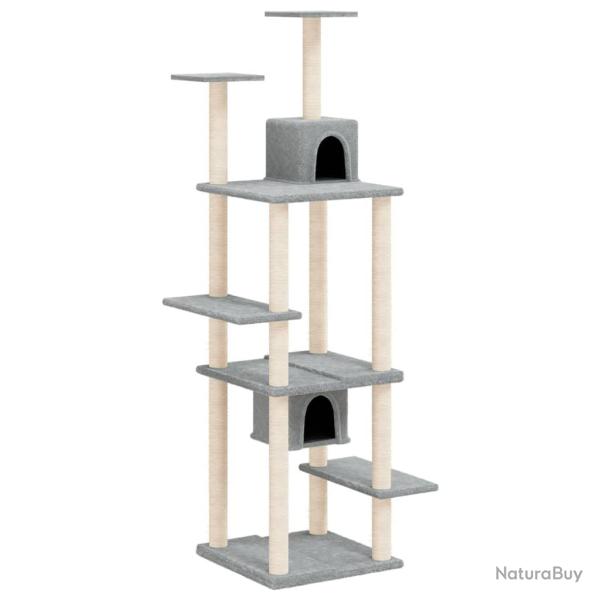 Arbre � chat meuble tour grimper jouet grattage grattoir escalade plateforme avec griffoirs en sisa