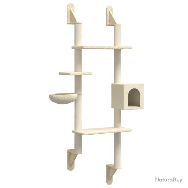 Arbre � chat meuble tour grimper jouet grattage grattoir escalade plateforme mural avec griffoir 18