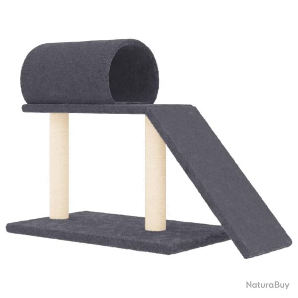 Arbres � chat avec tunnel et �chelle fonc� 55,5 cm gris 02_0022800