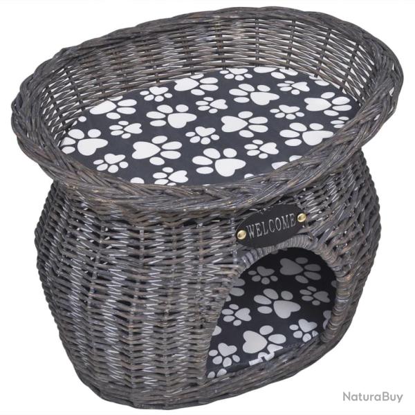 Arbre/maison � chat avec coussin saule gris 02_0022786