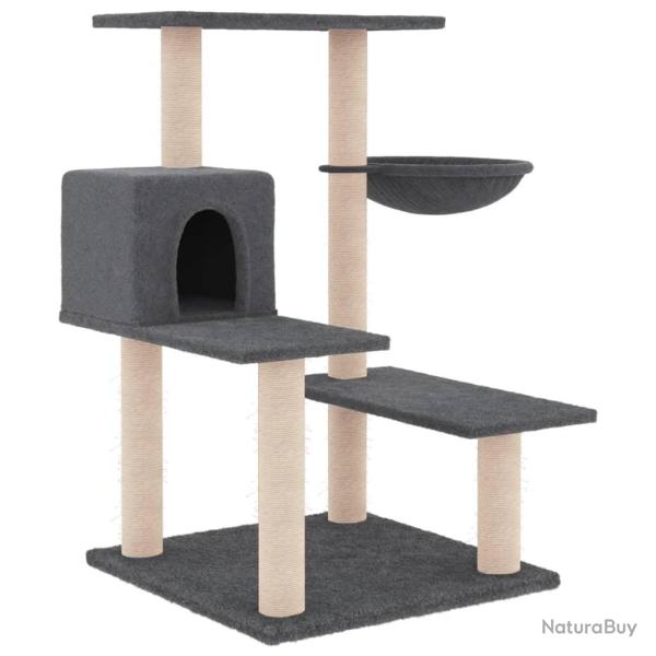 Arbre � chat meuble tour grimper jouet grattage grattoir escalade plateforme avec griffoirs en sisa