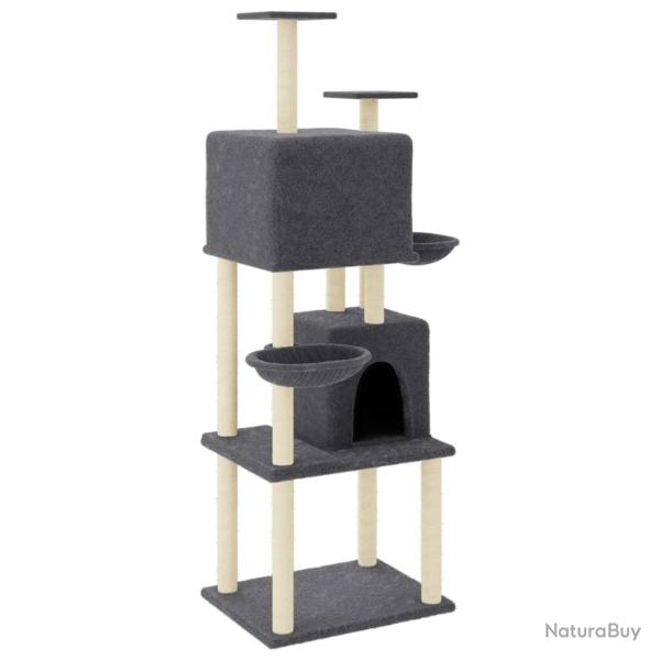 Arbre � chat meuble tour grimper jouet grattage grattoir escalade plateforme avec griffoirs en sisa