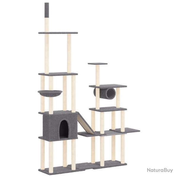 Arbre � chat meuble tour grimper jouet grattage grattoir escalade plateforme avec griffoirs en sisa