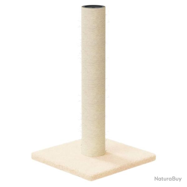 Arbre � chat meuble tour grimper jouet grattage grattoir escalade plateforme 22 x 22 x 45 cm cr�me