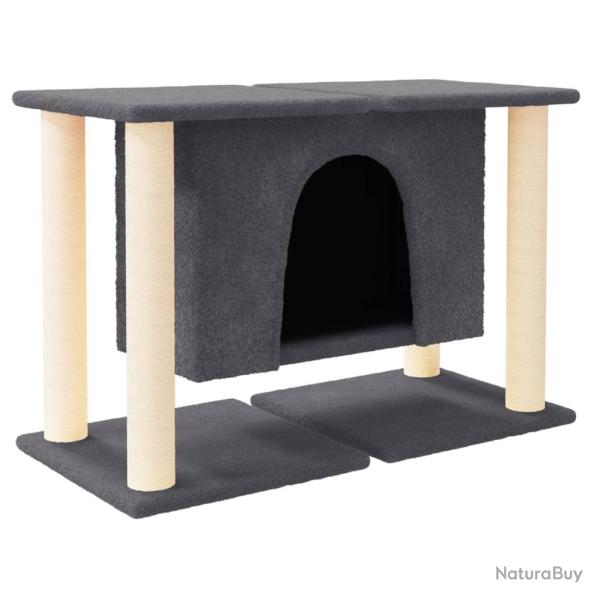 Arbre � chat meuble tour grimper jouet grattage grattoir escalade plateforme avec griffoirs en sisa