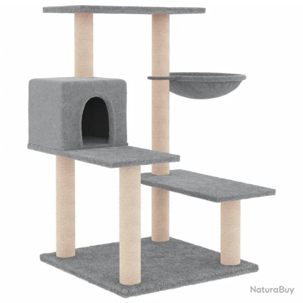 Arbre � chat meuble tour grimper jouet grattage grattoir escalade plateforme avec griffoirs en sisa