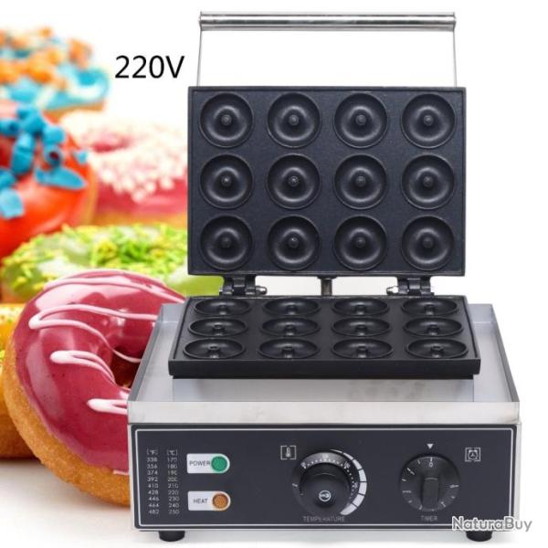 GAUFRIER QUALITE PROFESSIONNELLE 12 TROUS A DONUTS