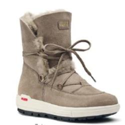 Bottes d hiver en peau de mouton hydrofuge pour femme Olang MAKA TAUPE