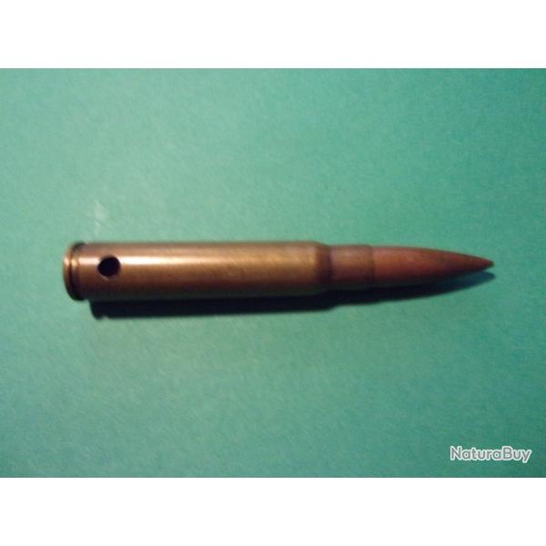 1 Munition 7,92x57 de 63 ( 7,9 P 63 ) tui laiton, balle blinde, neutralise
