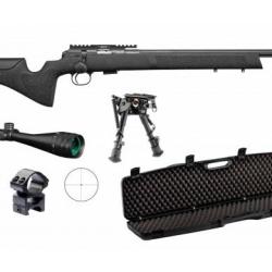 Pack Carabine 22lr CZ 457 Long Range + Lunette + Bipied + Mallette