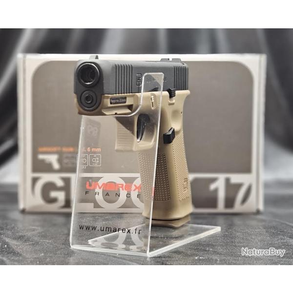 PISTOLET GLOCK 17 GEN5 - BBS 6MM CO2 - BLACK COYOTE