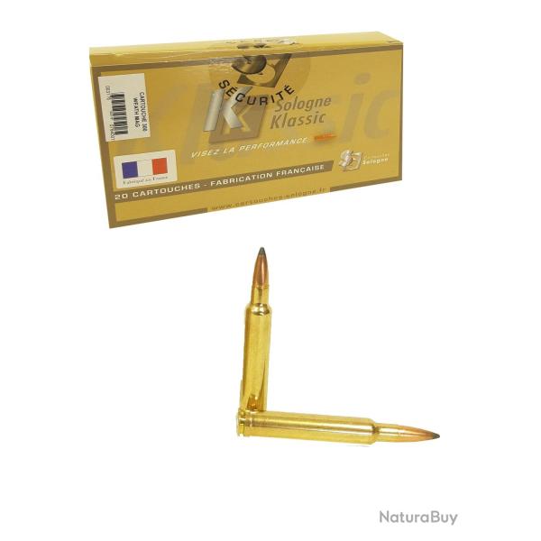 Munitions SOLOGNE calibre 300 Weatherby Mag Nosler Partition 220gr - 14.3g x20
