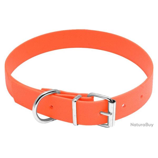 Collier pour chien polyur�thane orange fluo Country Taille 40cm