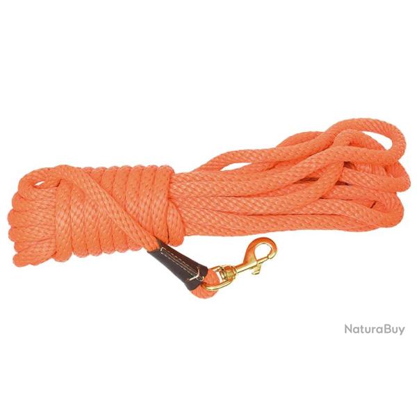 Longe corde orange pour chien Country Diam�tre 9mm