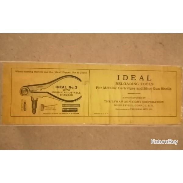 C'est l'Id�al cette marque outil pour rechargement manuel 22 Hornet rare complet en boite