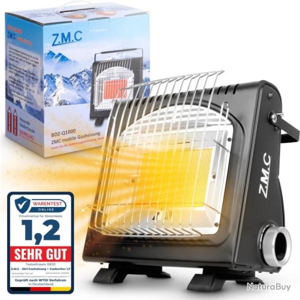 Chauffage � gaz portable 2 en 1et r�chaud � gaz, chauffage de camping, chauffage mobile avec