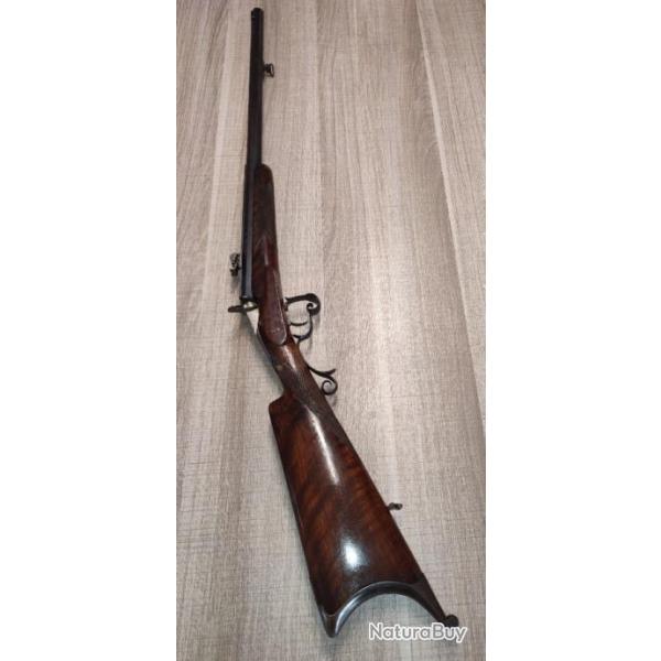 Tr�s lourde carabine de tir calibre 22 flobert rail gradu� A . Bosquette de St Quentin