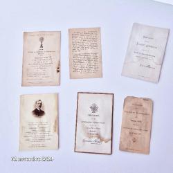 Lot de 6 images religieuses de 1909 &agrave; 1923