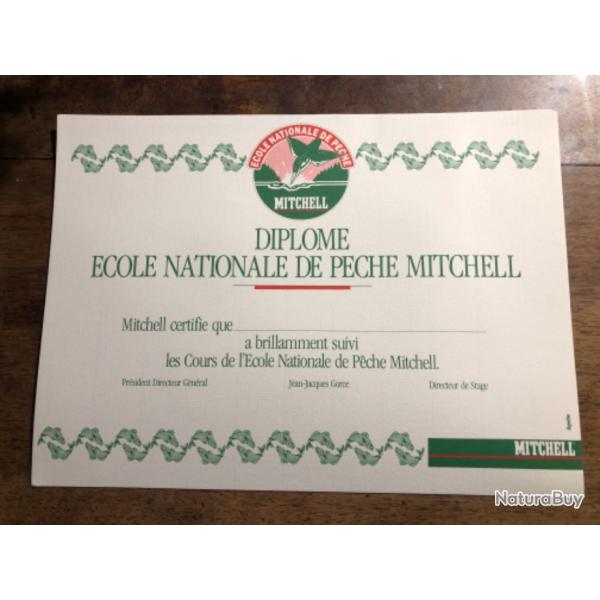 1 dipl�me �cole nationale de p�che Mitchell  tbe p�che collection occasion