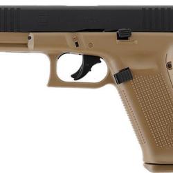 Pistolet CO2 &agrave; balles de caoutchouc GLOCK 17 Gen 5 - Cal.43 Coyote