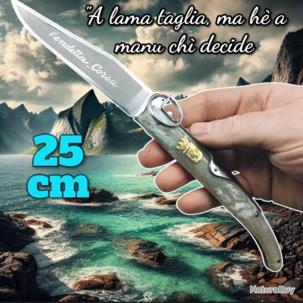 Cran d'arr�t corse Vendetta anneau Au Sabot corne