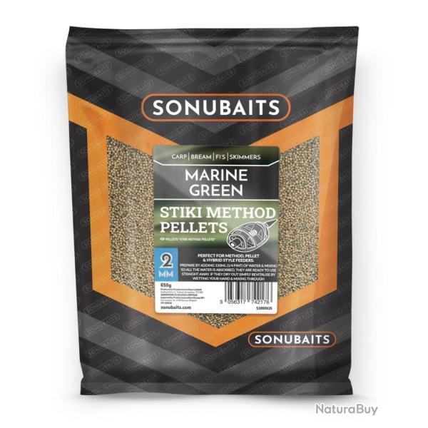 SONUBIATS STIKI METHOD PELLETS MARINE GREEN 2MM 650GR