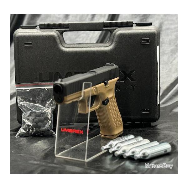Pack Pr�t A Tirer PISTOLET GLOCK 17 GEN5 CAL 43 PAINTBALL T4E COYOTE