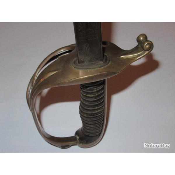 sabre mod�le 1882 officier sign� Barr� avec fourreau