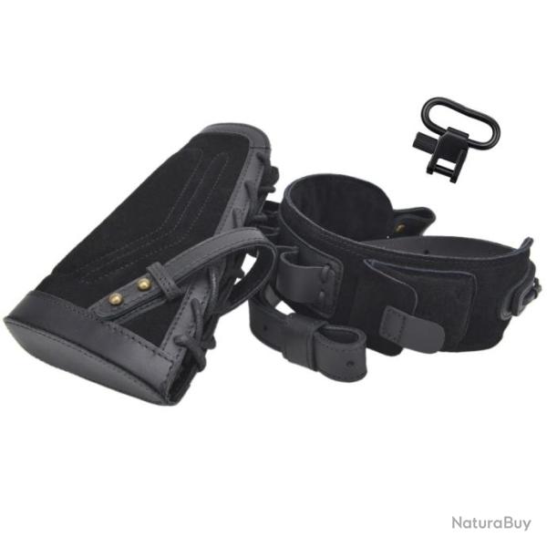 �charpe de fusil de chasse en cuir durable Black 20GA LIVRAISON GRATUITE !!