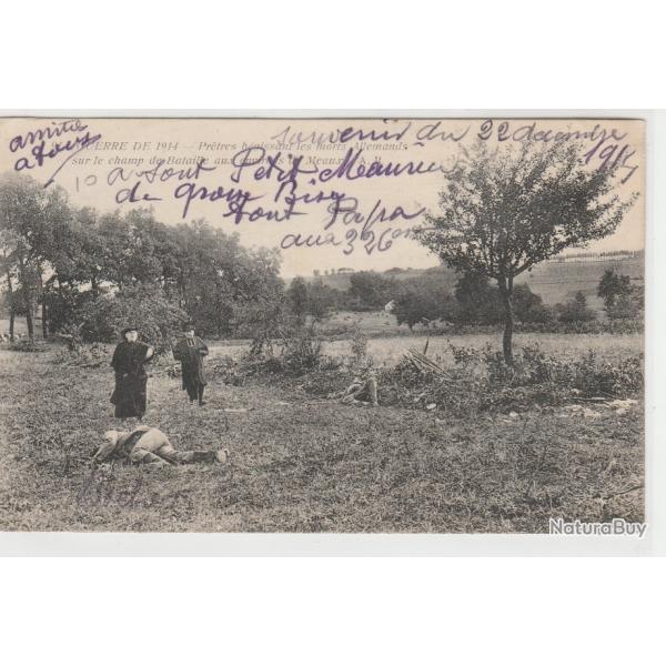 CPA -77- MEAUX - Guerre 1914 - Pr�tres b�nissant les morts allemands