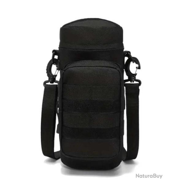 Sacoche porte bouteille-gourde tactique 2 Noire
