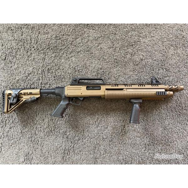 Fusil double � pompe SUHLBERG ST-912 Calibre 12/76 Canons 43 cm Capacit� 12 coups