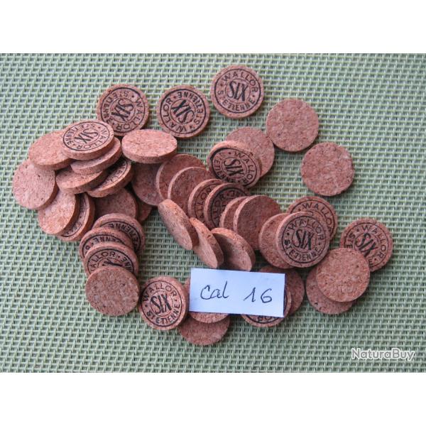 Lot  de  100  rondelles  lige  No  6  ou  neutres  cal  16