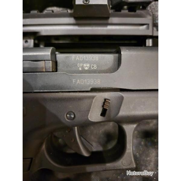 Glock 17  9 mm pak umarex + kit roni + munitions + malette